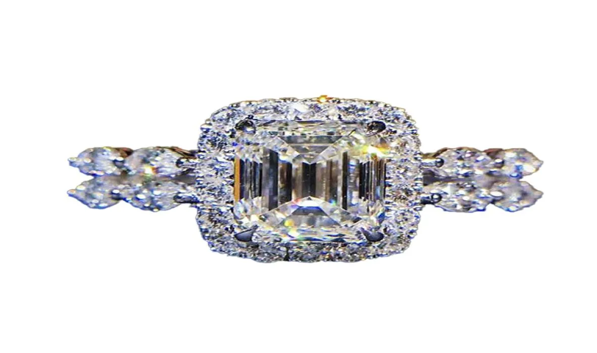Lady Classical Iced Out Rings Nouveaux bijoux à la mode Gift Nouveau anneau Girlfriend Girdal Gift Quality Whole4361754