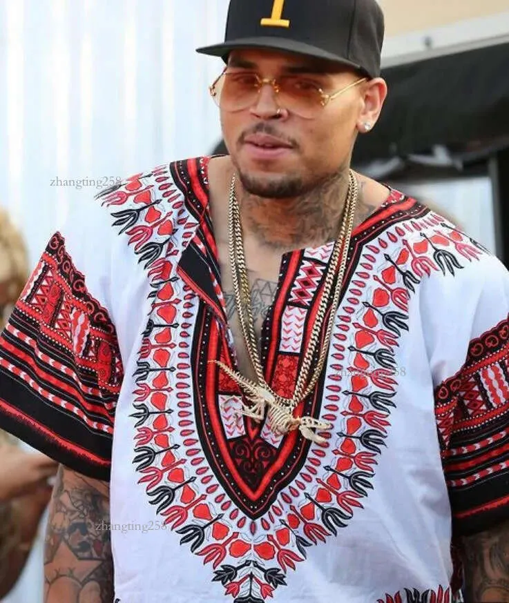 Dashiki Camisetas Estampado Africano Camisa Dashiki Estampado