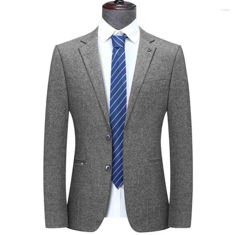 Costumes pour hommes Veste de costume de haute qualité Mélanges de laine décontractées Blazers hommes Top Male Couleurs masculines Business Mens Mens et Vestes 4xl