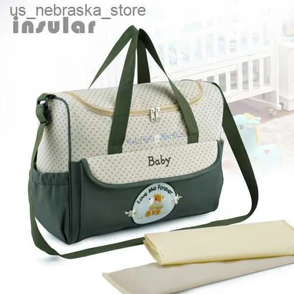 Сумки для подгузников модная мама детская спальная мешок 8-цветочный многофункциональная сумочка для перемещения беременная женщина сумка для подгузника Q240418