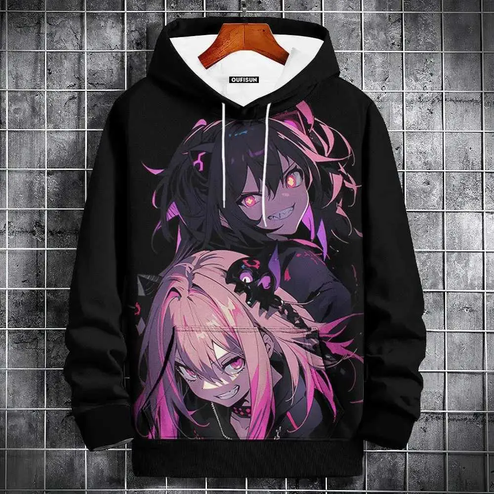 High Quality Cartoon Sexy Bad Girl Mens Hoodie Autumn Casual Long High Quality Cartoon Sexy Bad Girl Mens Hoodie Autumn Casual Long