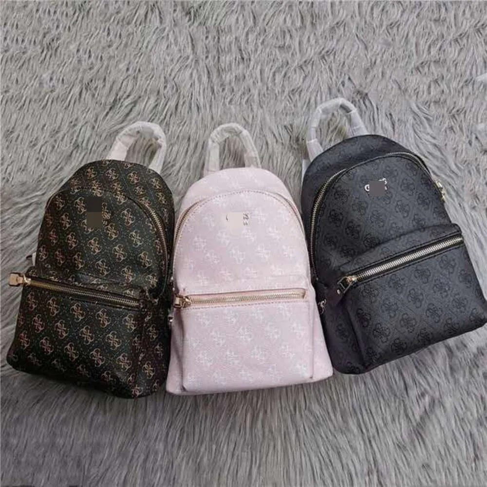Дизайнер сумочек 50% скидка на горячие бренды женские сумочки 2023GS Новая модная повседневная припечатка сумка в стиле рюкзак на молнии на молнии