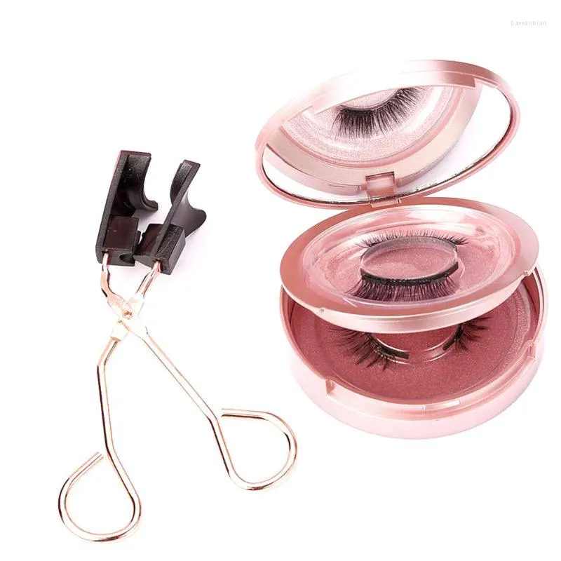 Falska ögonfransar 3pairs/Set Soft Soft Quantum Magnetic Eyelash Applicator Clip Inget lim behöver enkelt applicera återanvändbar