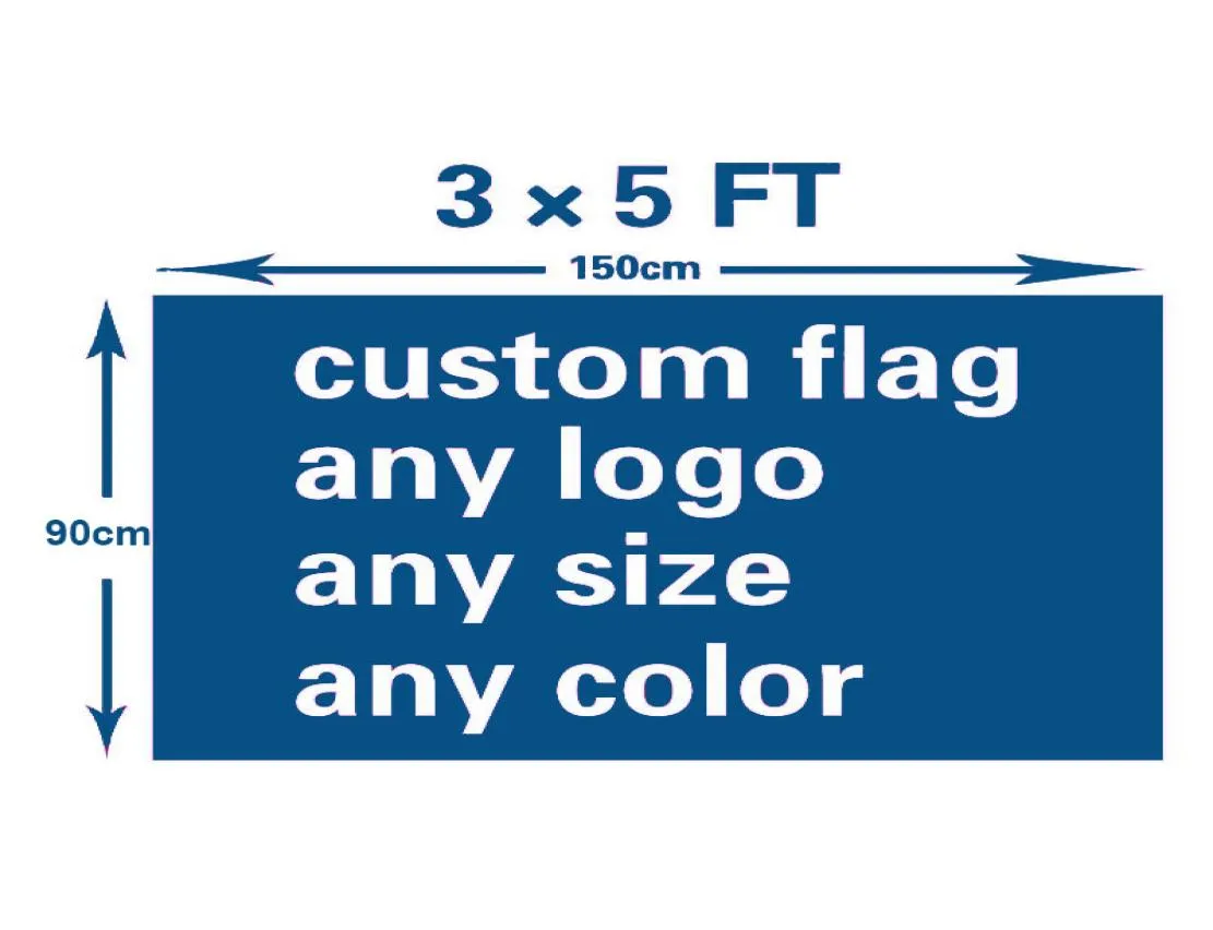 Aangepaste vlag Premium kwaliteit FedEx Kostenontwerp 100D Polyester 150x90cm Sportadvertentieclub Logo Digital Print Banner7193184