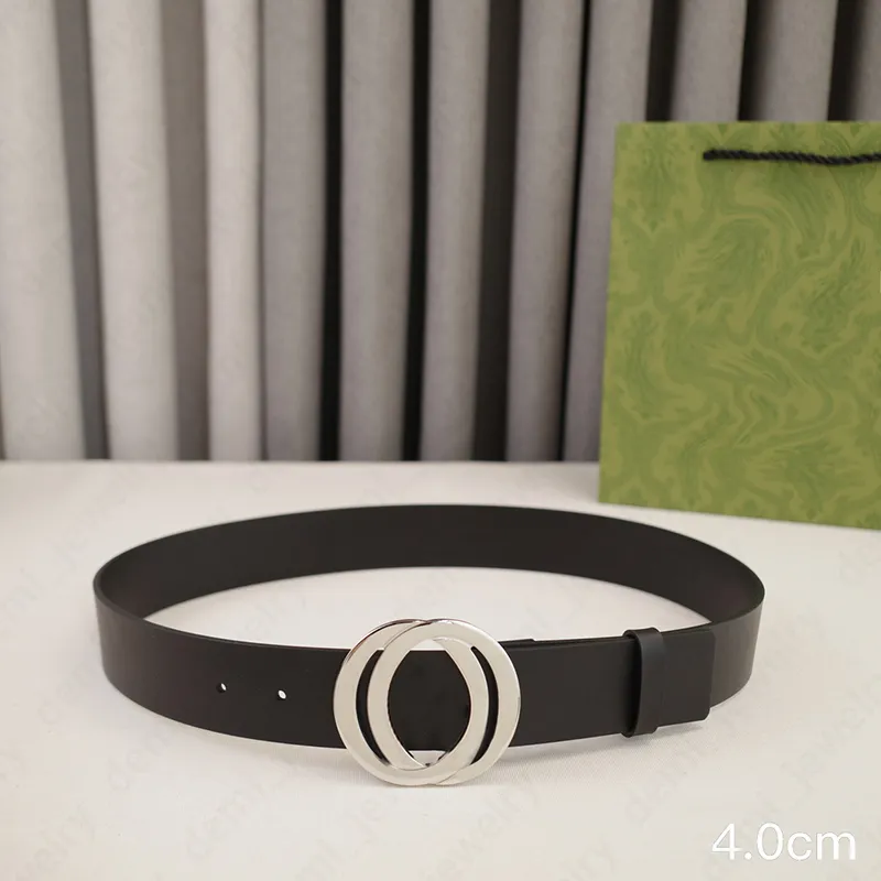 Designer Genuine Leather Belt For Men And Women 4CM Width, Smooth 