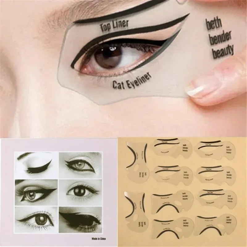 2024 Eyeliner Stencils Winged Eyeliner Stencil Models Mall Formning Tools Eyebrow Mall Card Eye Shadow Makeup Tool 1. Winged