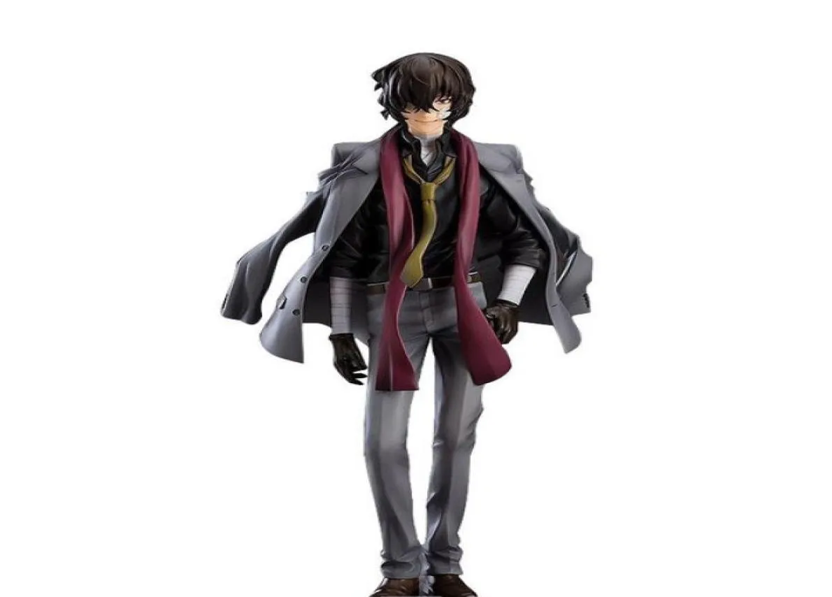 Anime japonais Bungo chiens errants Dazai Osamu 23cm Figurepvc Action Figure Modèle Collectible Doll Q07229579587