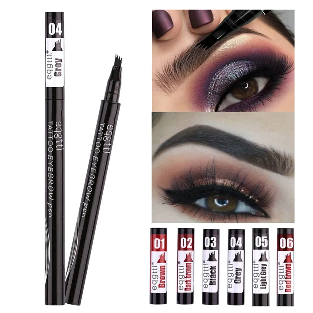 Fourniture de maquillage pour femmes Sketch liquide 4claw crayon à sourcils étanche.