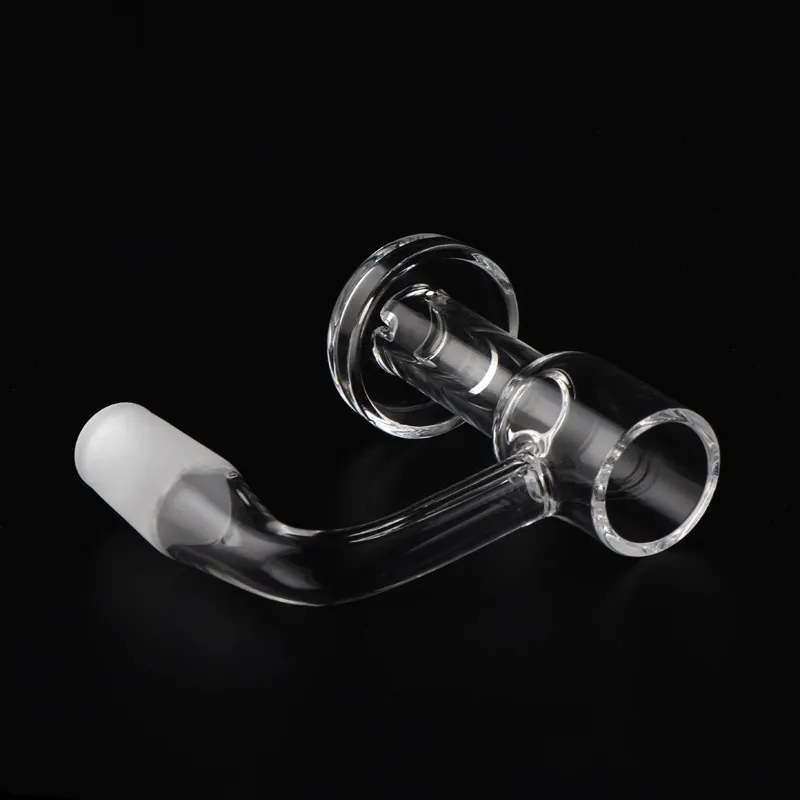 Bangeggio in quarzo fumo da 10 mm/14 mm/18 mm di alta qualità con tappo di carboidrati a bolle di vetro e perle al quarzo da 6 mm impostano 45 90NAILS bong di vetro tamponare piattaforme olio tuboli d'acqua