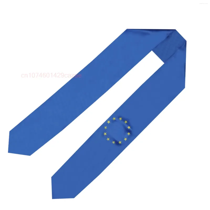 Sjaals Vlag van de Europese Unie 180 15 cm afstuderen Sash Stole Scarf Dubbel Sided for Study aan boord van de Internationale Klasse van 2024