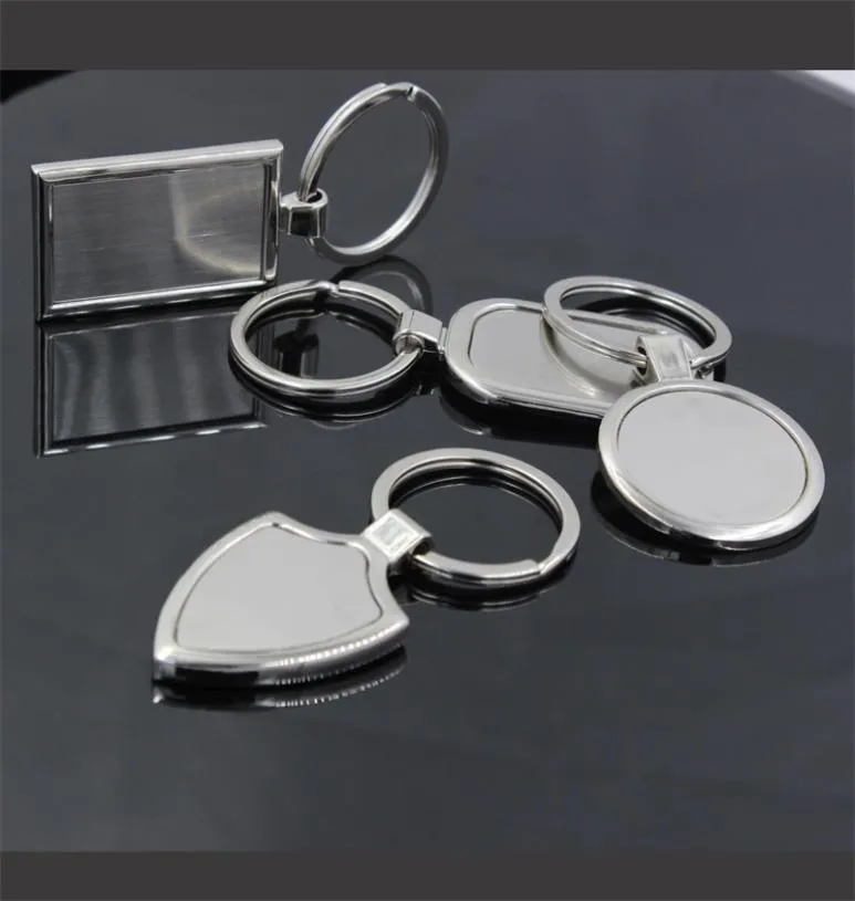 Rostfritt stål Key Ring Metal Blank KeyChain Ny Creative Advertising Custom Logo Keyrings for Promotion Gifts96 Q25647391