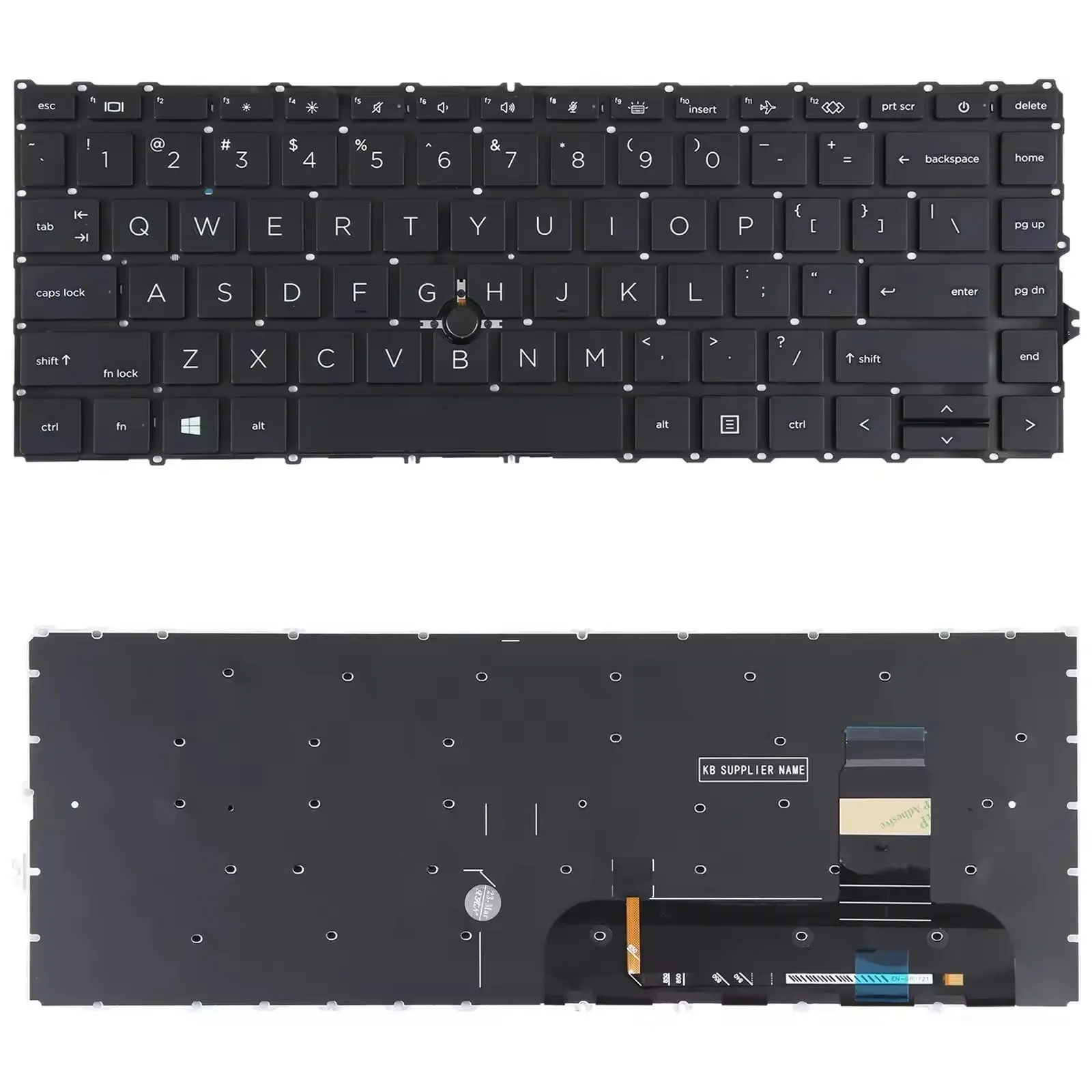 Nouveau clavier de version américaine avec pointage pour HP EliteBook 840 G7 G8 745 G7 pas rétro-éclairé