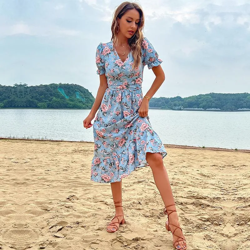 Robe de vacances en bord de mer Fashion Fashion V pour femmes