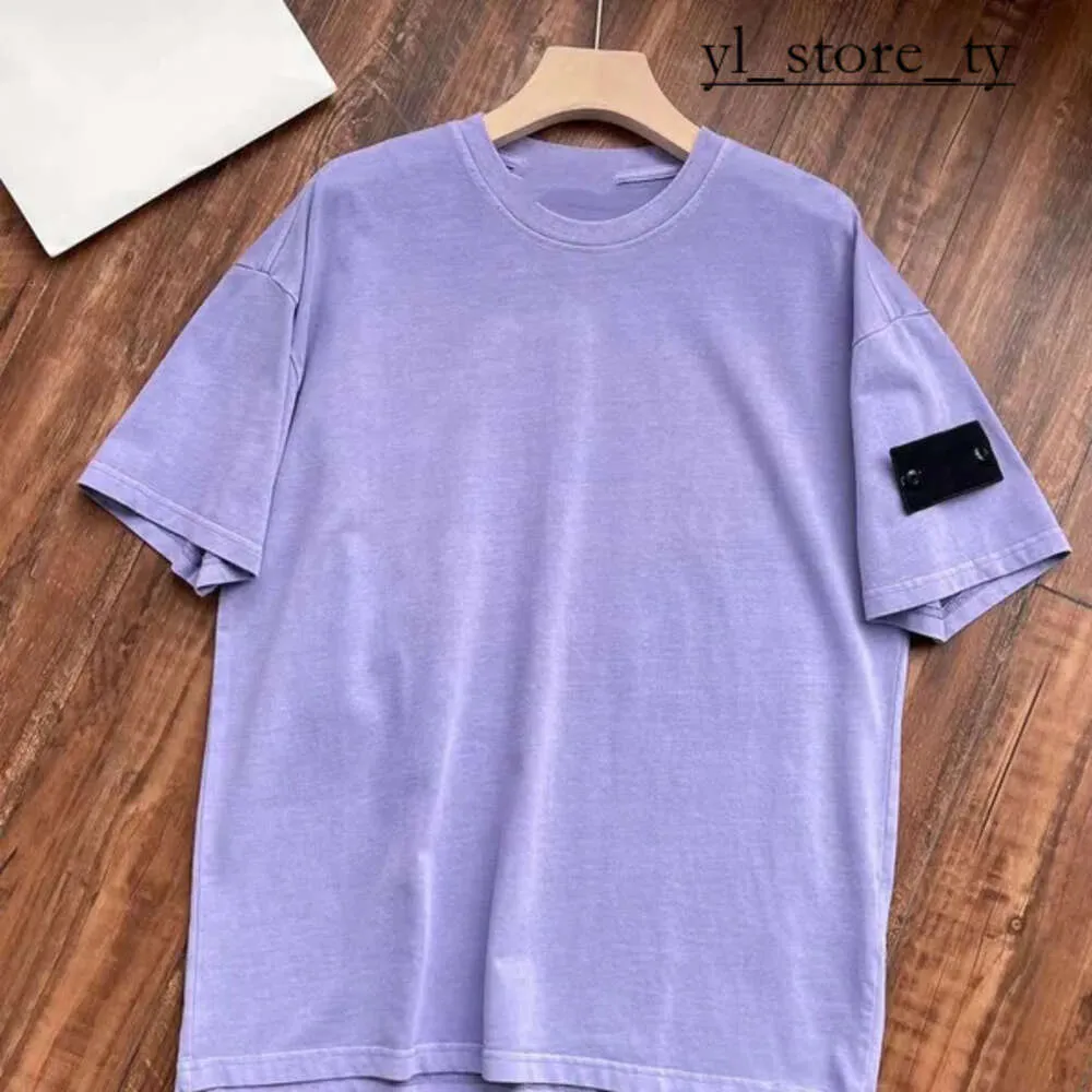 Stones Islandss Treme Designer de camiseta Mens camiseta luxuosa bordada de manga curta Camisa de pedra da moda Casual Casual Respirável Camista 4005