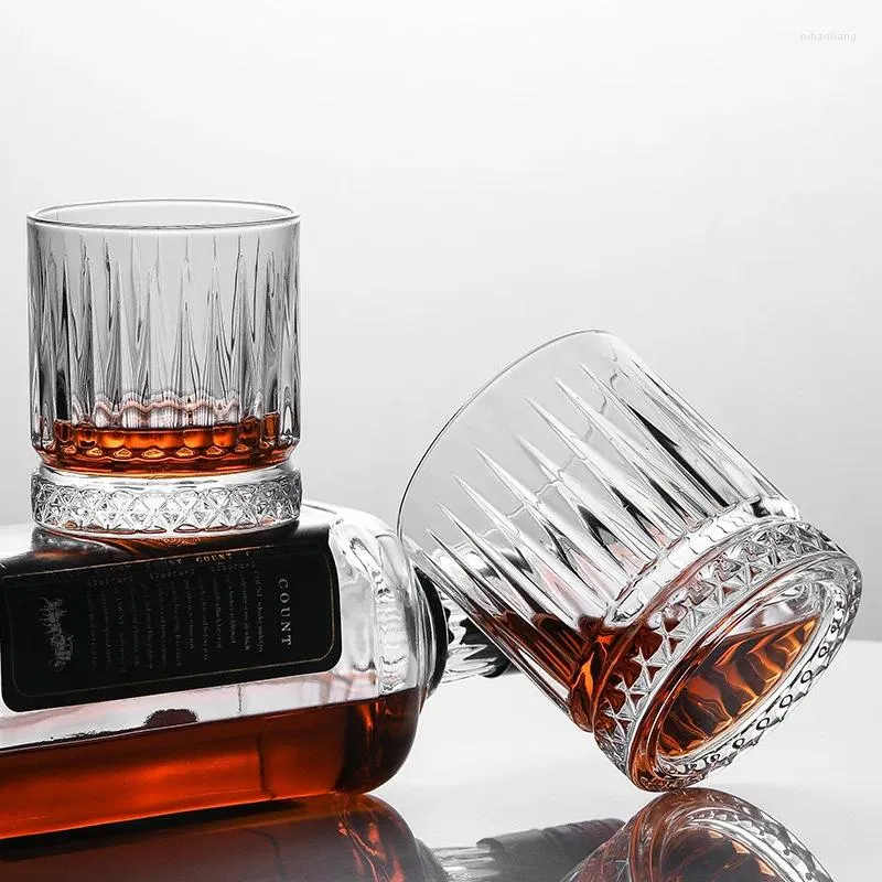 Vinglas med whisky transparent glas kopp mjölk kaffe mugg klassisk perfekt gåva för älskare hemvatten