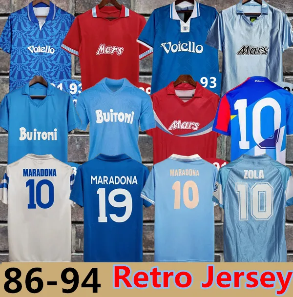 86 Napoli 87 88 89 90 91 93 Retro Jerseys MARADONA From