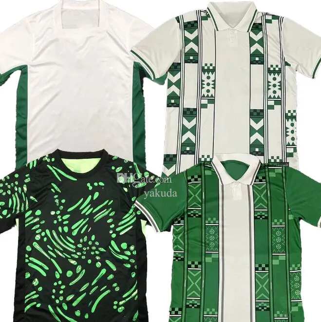 Nigeria 24-25 Jersey Thai Quality Dostosowana koszulka piłkarska 10 Okecha 14 Amokachi 20 Ikpeba 9 Yekini 14 Iheanacho Sports Dhgate Discount Soccer Trainys