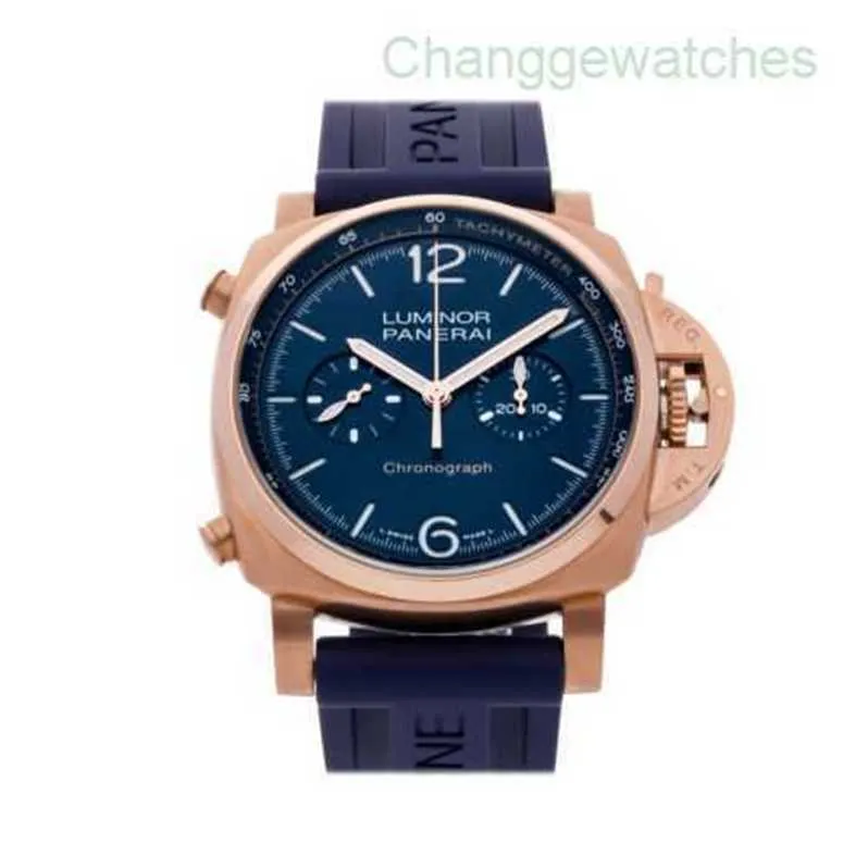 Designer Wristwatch Luxury Watches Automatic Watch Mens Watchperee Chronograph Automatic Rose Gold Men Strap Watch Pam 1111wlgce9