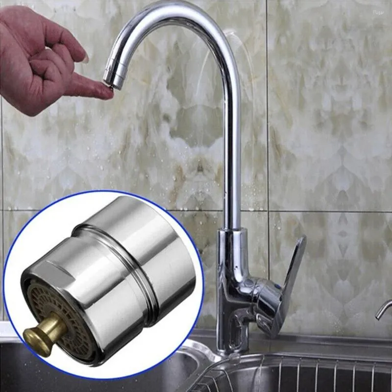 Kitchen Faucets Brand Valve Bubbler Nozzle One-button Outlet Copper Water Saving 1pcs Plastic