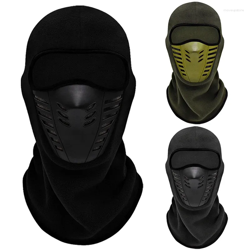 Radsportkappen Motorradmaske Fleece Thermalgesicht hält warmes Moto -Reiten Balaclava Motorrad Biker Winter Windproof Ski Männer Frauen Frauen