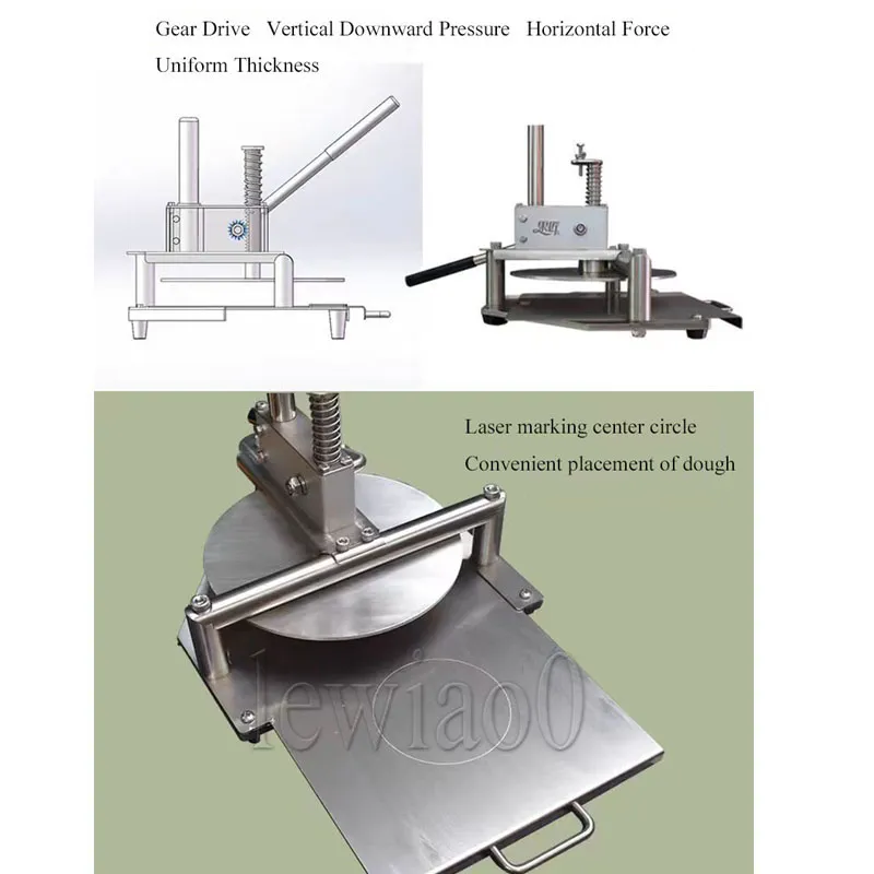 Pizza Dough Press Machine 25CM Manual Pizza Dough Flattening Press Aluminum From Lewiao0 158.8 DHgate.Com