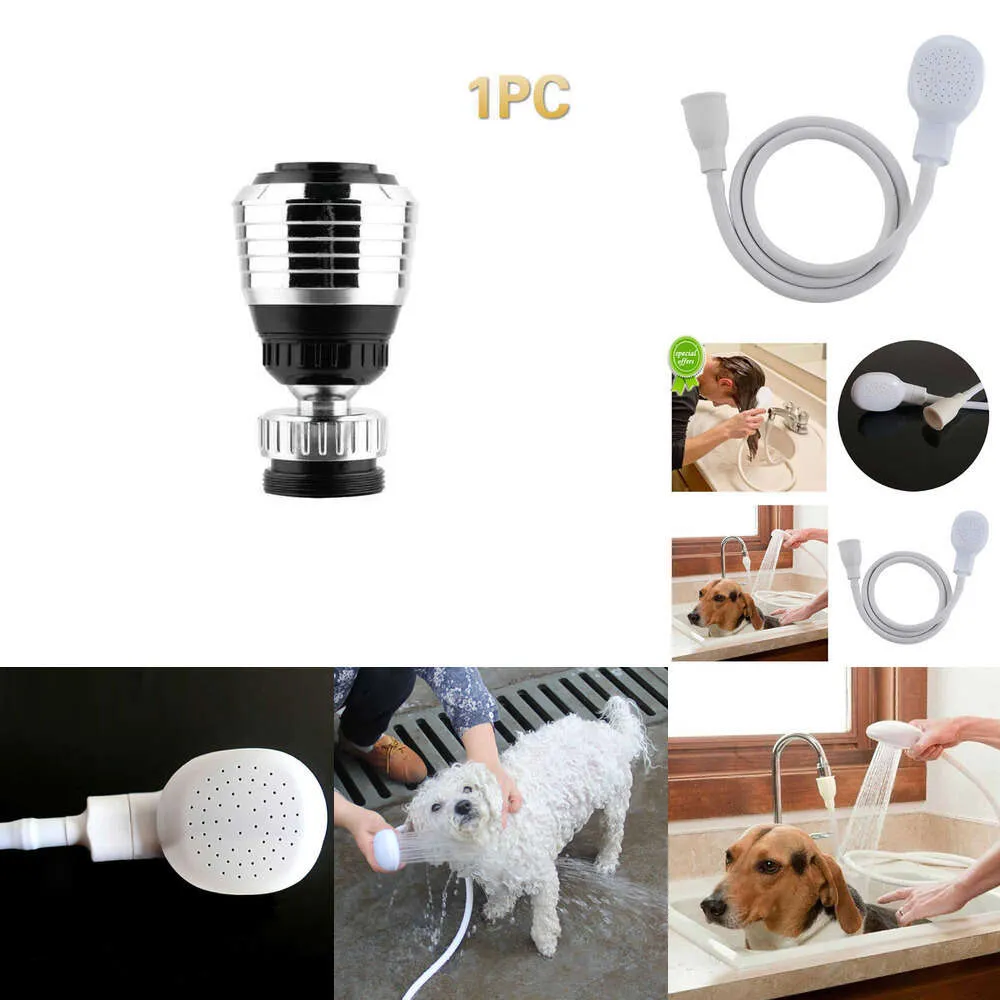 Portable Handheld Splash Shower Pet Dog Cat Shower Head Tub Faucet Attachment Hose Head Washing Sprinkler Shower Kit Bath Tools