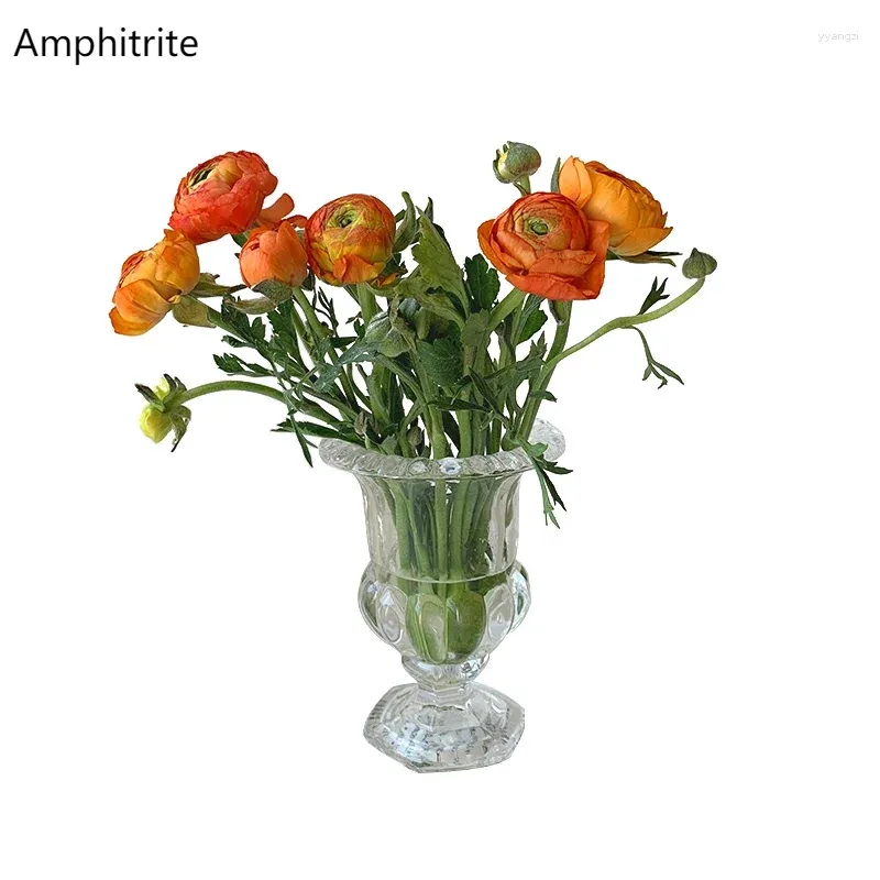 Vaser vas husdekor blomma pott europeisk rum dekoration terrarium modern förvaring smink borsthållare glasljus