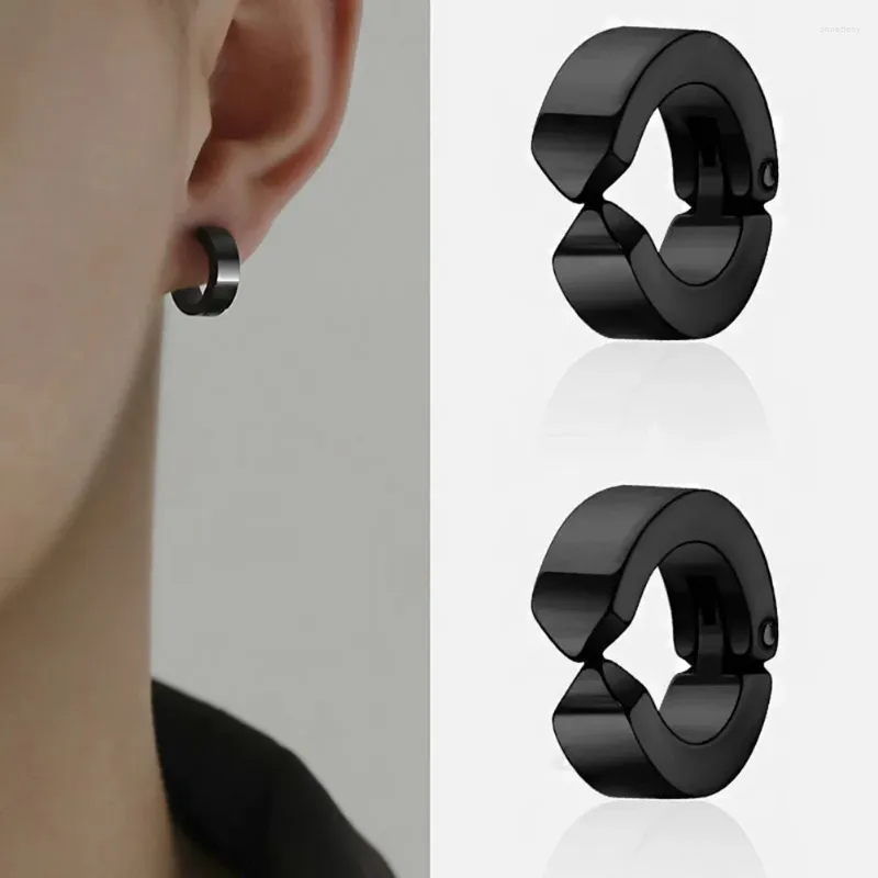 Backs oorbellen punk non piercing clip voor man vrouw titanium staal magnetische type stud tieners hiphop stijl oorring sieraden accessoires