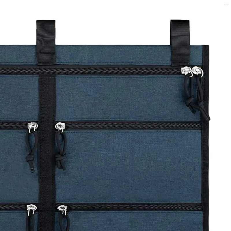 Förvaringsväskor garderob hängande väskor hållare med fickor bärbar organisation för resor sovrum sovsal utomhus