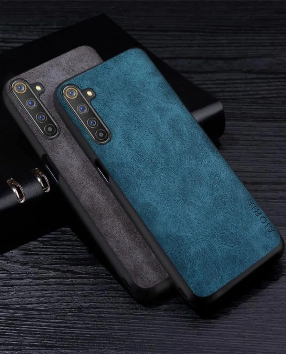 Premium Pu Leathe Telefon Case per Oppo Realme 6 Pro 6S 6i Coperchio a colori solidi graffiati per Oppo Realme 6 Pro Case3677240