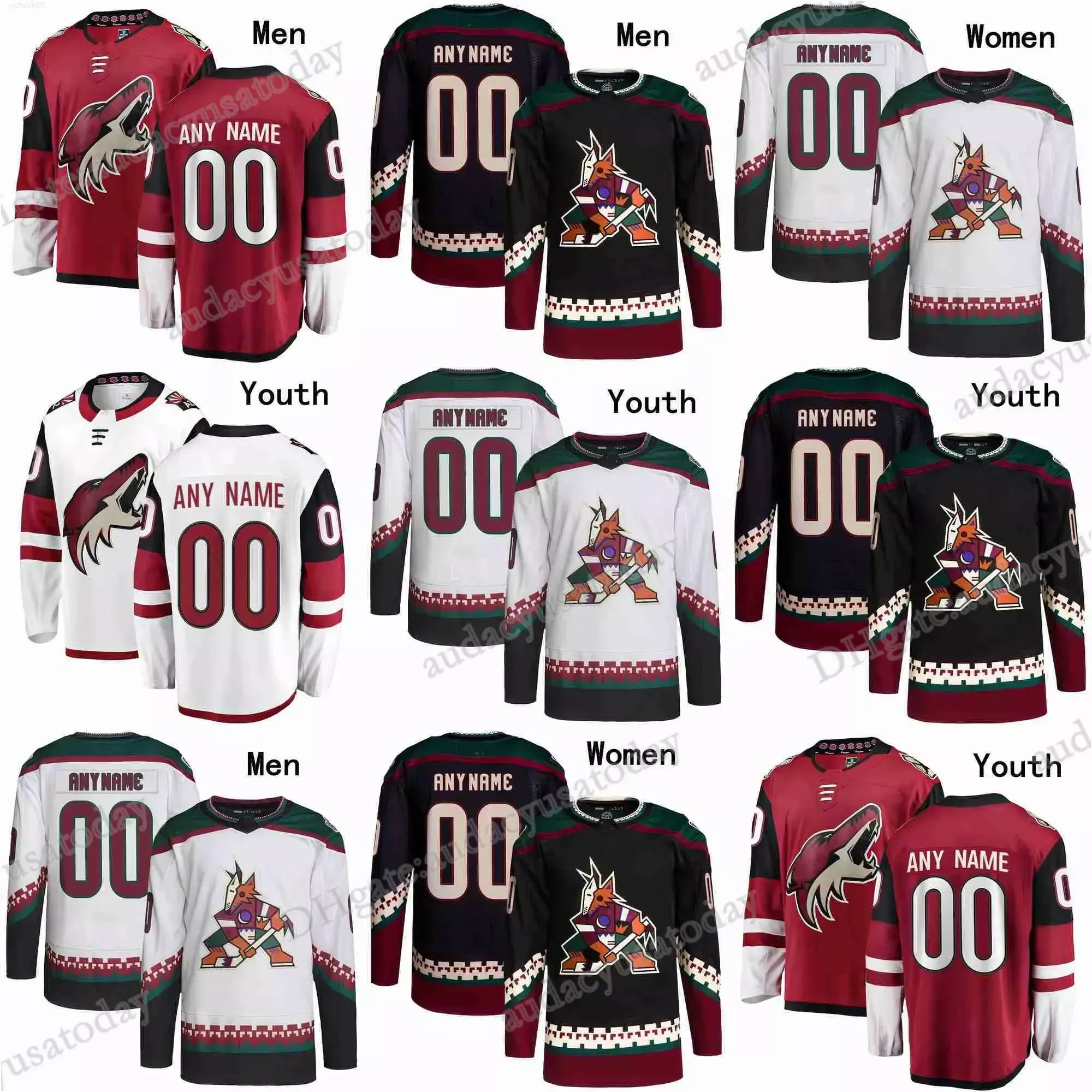 Mens Arizona Hockey Coyotes Jersey 9 Clayton Keller 8 Nick Schmaltz 72 Travis Boyd 4 Juuso Valimaki 36 Christian Fischer 11 Dylan Guenther 22 Jack McBain 38 Liam O'Brien