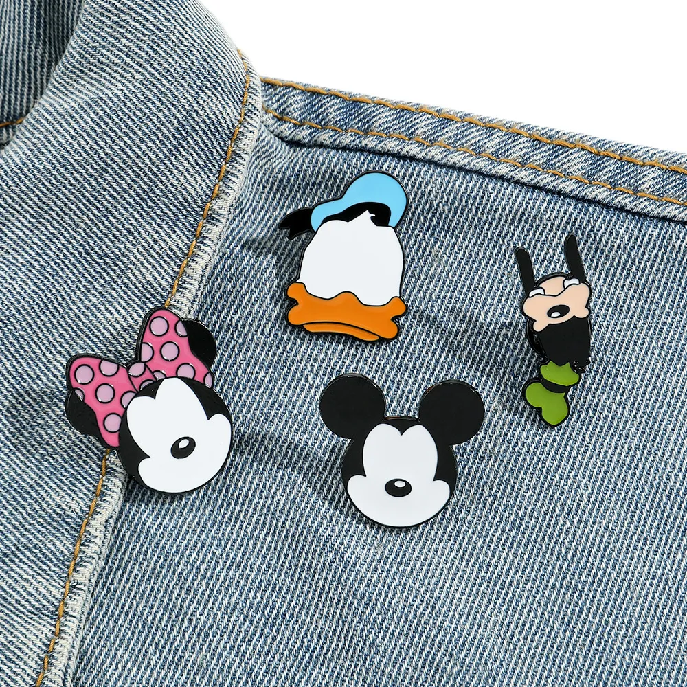 childhood boys girl mouse duck enamel pin Cute Anime Movies Games Hard Enamel Pins Collect Metal Cartoon Brooch Backpack Hat Bag Collar Lapel Badges
