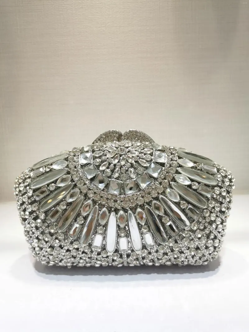 Evening Bags XIYUAN Women Gold/Silver/Champagne Color Crystal And Clutches Ladies Wedding Party Dinner Handbag Purse OR Handbags