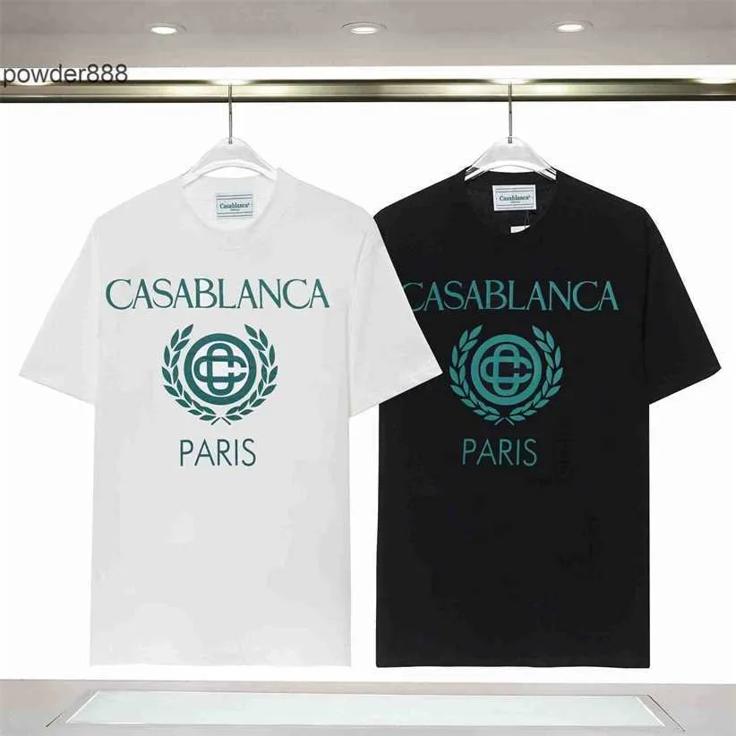 Casablanca Summer Nuova t-shirt a maniche corta a maniche corta t084