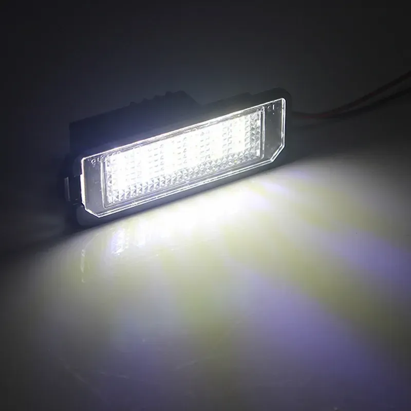 Super Bright Car Number Plate Light For Scirocco Golf 4 5 6 GTI Car Styling LED Car License Plate Lights SMD 3528