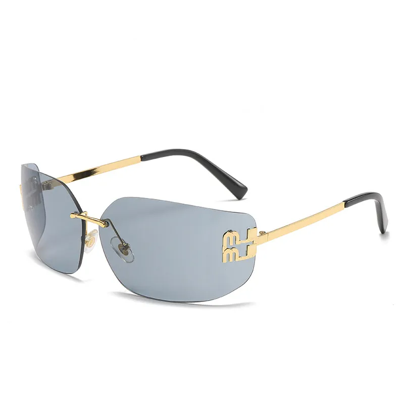 Fashion Metal Sonnenbrille UV400 Schutz Randless Gold Rahmen Männliche und weibliche Sonnenbrillen Retro -Design Brillen Rahmen Männer Männer