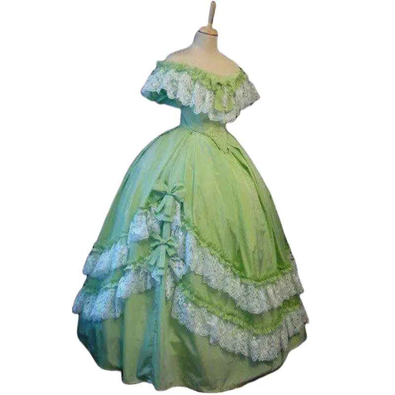 Light Green Victorian Ball Gown Dress Off Shoulder... From Dreamweddings, $137.75 | DHgate.Com Light Green Victorian Ball Gown Dress Off Shoulder... From Dreamweddings, $137.75 | DHgate.Com