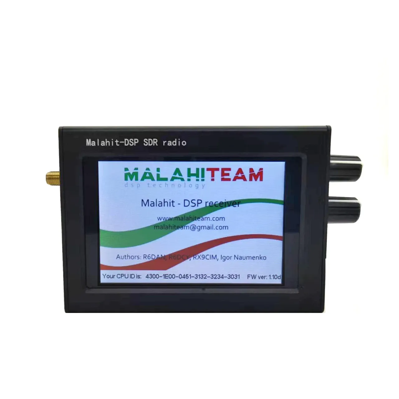 Radio 1.10D 50K~200MHz 400~2GHz SDR Malachite Receiver 3.5 Inch IPS Touching Screen Software Radio SDR Receiver DSP Noise Reduction