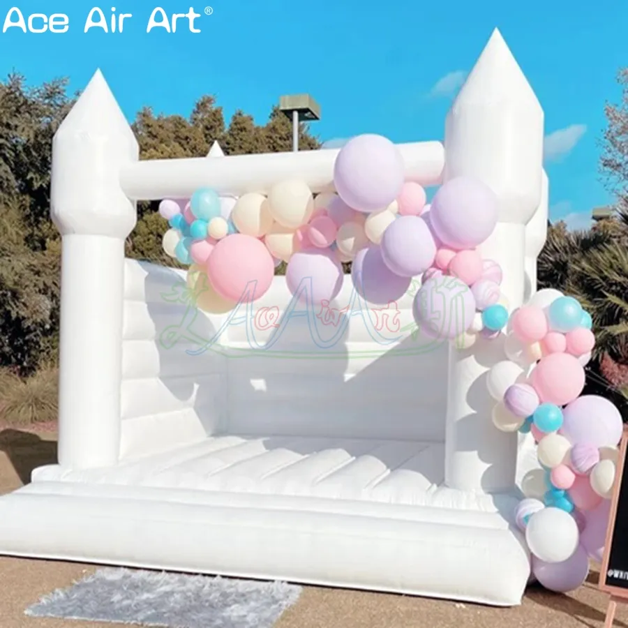 Outdoor PVC Inflatable Wedding Bounce/Trampoline With Free Air Blower For Large Events Or Party