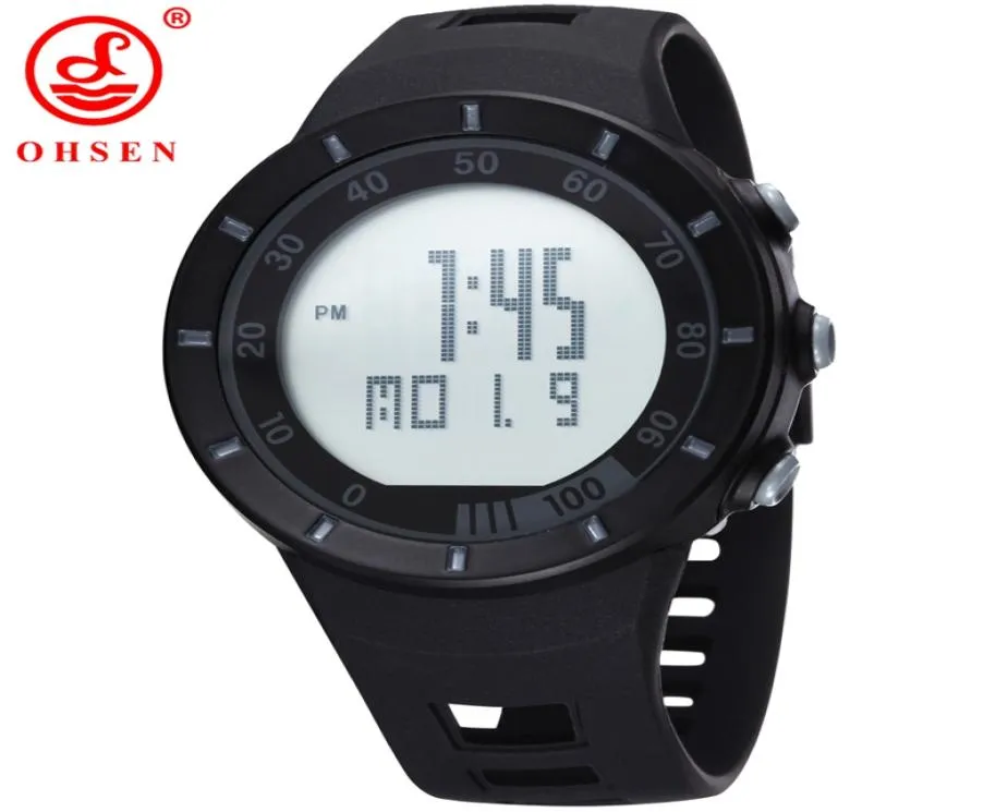 Brand Men Whole Digital Watch 2016 Stile unisex OHSEN Sports Military Day Watch Calendar Function Alarm Relogio Masculino7671033