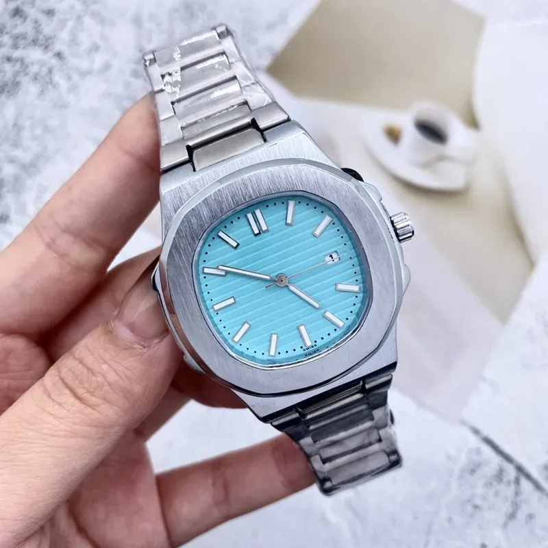 2023 neue drei Stiche Luxus Herren Uhren Quartz Watch hochwertige Top Luxury Brand Kalender Funktion Edelstahlgürtel Kunst Mode Mineral Glass Mirror2024