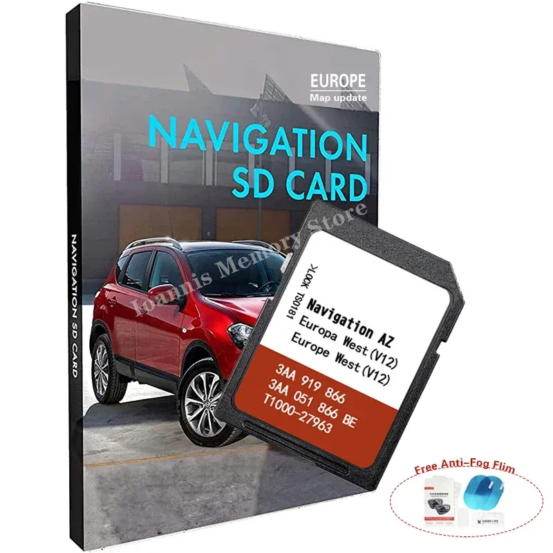 Karten Sat Nav SD -Karte RNS315 AZ V12 West für VW MAVING NAVING -KARTE UPDATE VERSIONE Europe Navigation