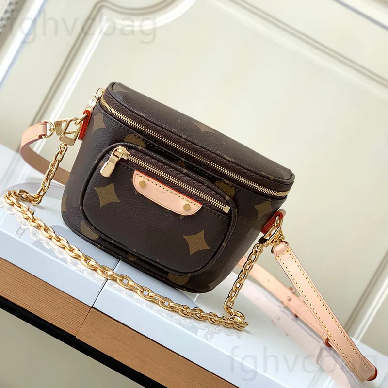 New Mini Chain bag Genuine Leather Crossbody Bag Zipper Open and Close Women's Shoulder Bag Casual Messenger Bag Underarm Bag