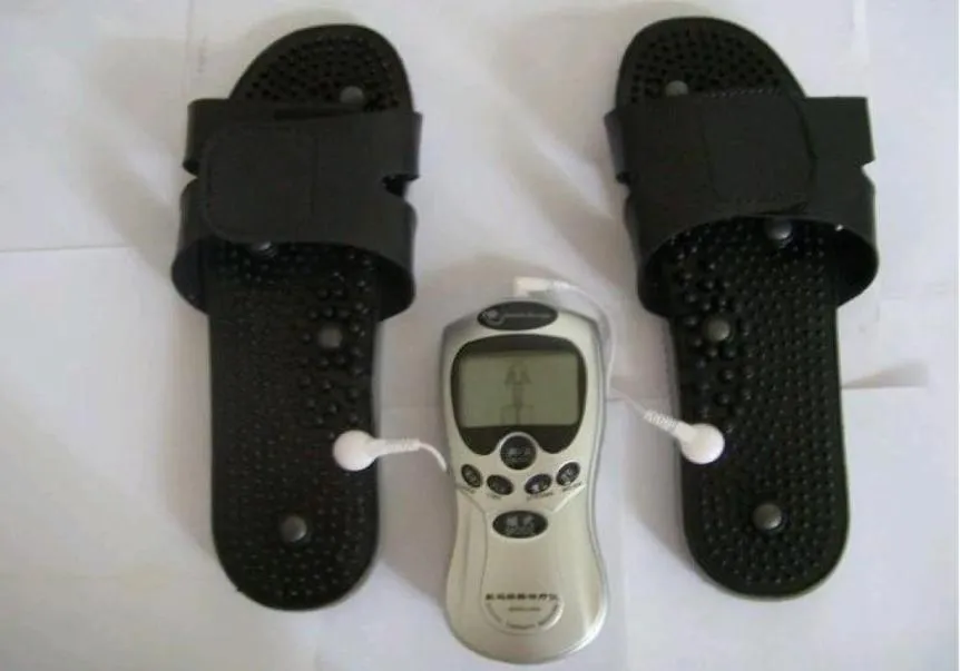 5pairsTherapy massager slipper for tens Acupuncture digital Therapy Machine massagerfoot massage3358985