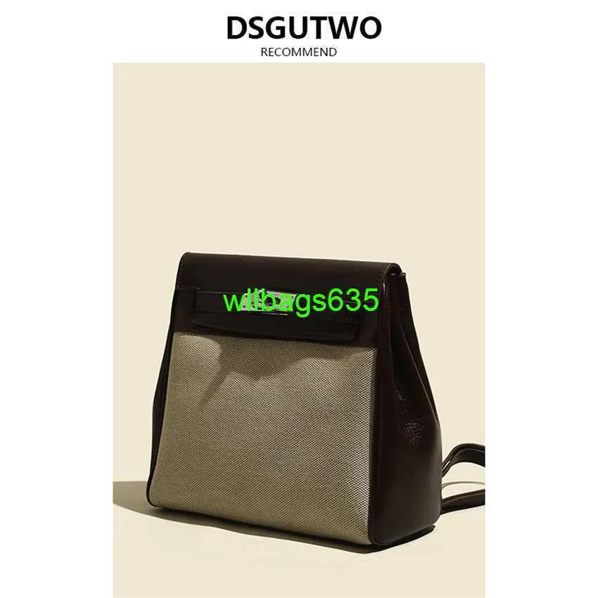 Läder ryggsäckväskor Trusted Luxury Ky Handbag Dsgutwo 24 Nytt toppskikt Cowhide Canvas Patchwork ryggsäck med stor kapacitet Westernstyle har logotyp hbgauo