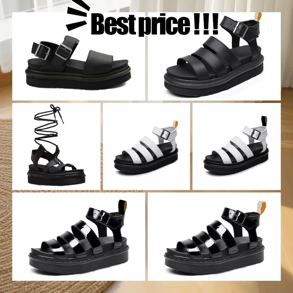 Designer-Marke Flip Flops Sandalen Flat Beach Frauen echte Leder Sandale Schwarz weiß schwarze sexy Hausschuhe EUR 36-45 Hochwertige Mode rosa Gurt Tower Schnalle