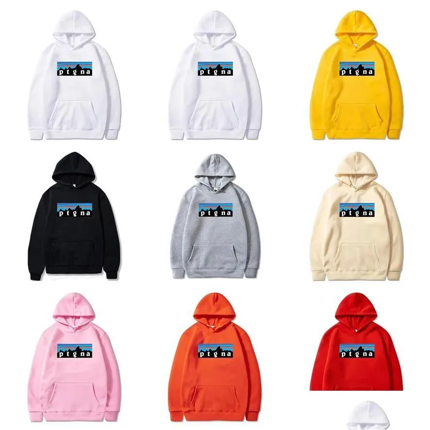 Mens Hoodies Sweatshirts Plover Hooded Long Sleeve Print Letter Hip Hop Hoody Jumper Top Drop Delivery Apparel Clothing DH8TB