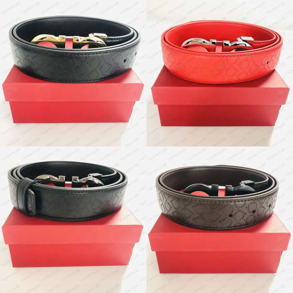 Designers Men Belts Classic Fashion Casual Letter Smooth Buckle Womens Mens Leather Belt Width 3.5cm with Orange Box s