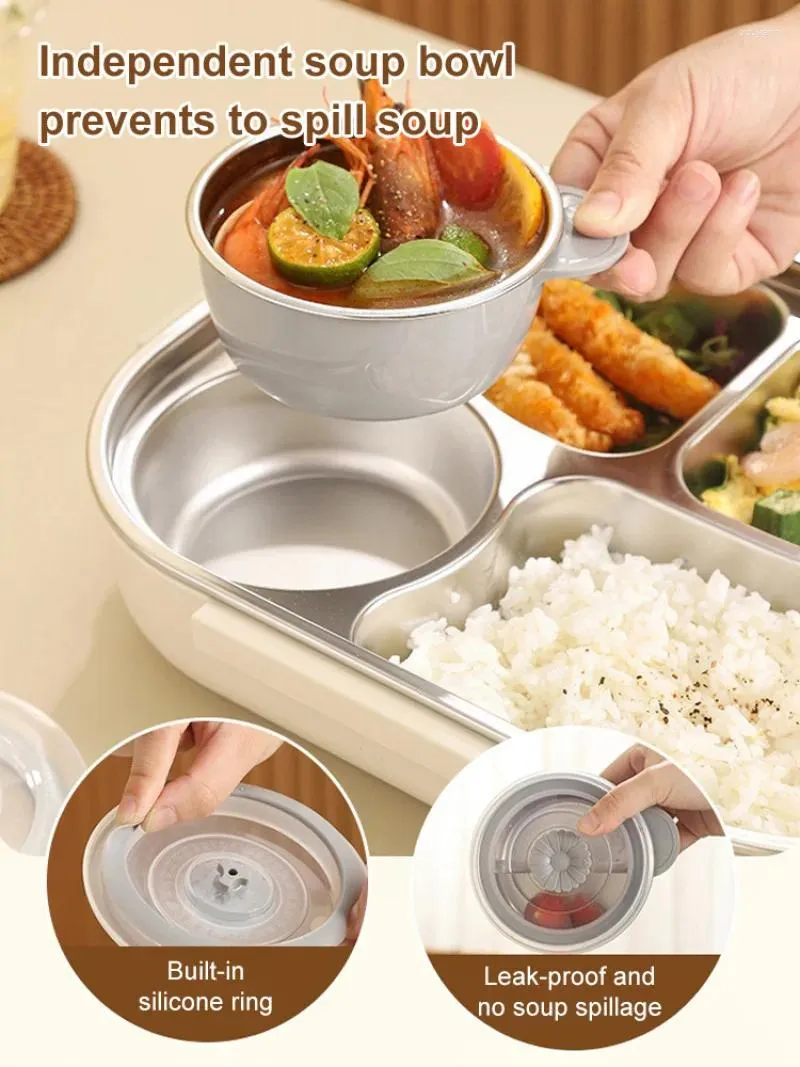 Dinnerware Safe And Environmentally Friendly Sealed Stainless Steel Lunch Box For Students Work More