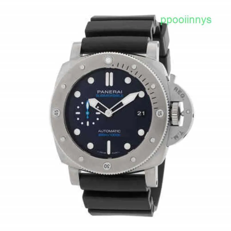 PANEREI SEMMERIBLE Watchs mécanicaux Chronographe Diving BMG-Tech Blue Mens Watch Pam00692 G5TT
